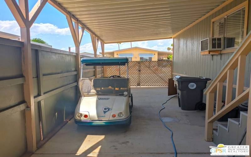 Carport Has Room For Golf Cart