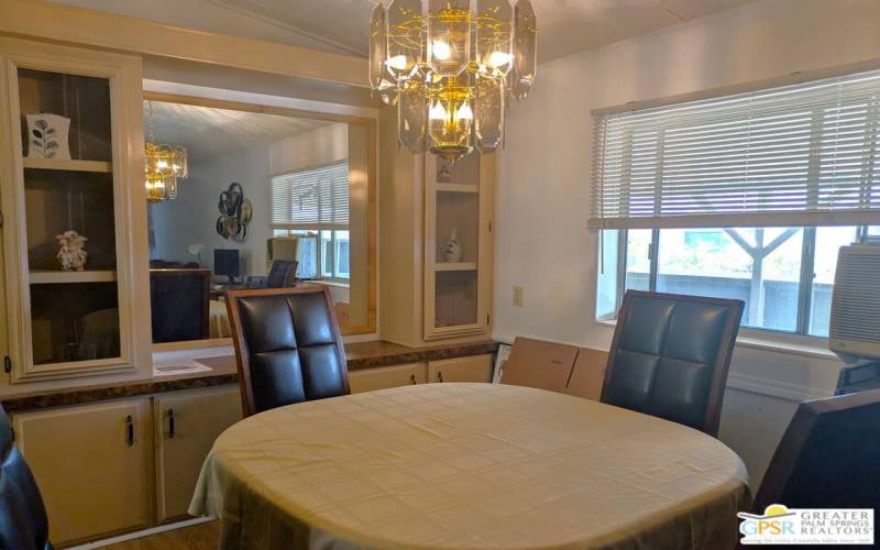 Beautiful Built-in Hutch In The Dining Area