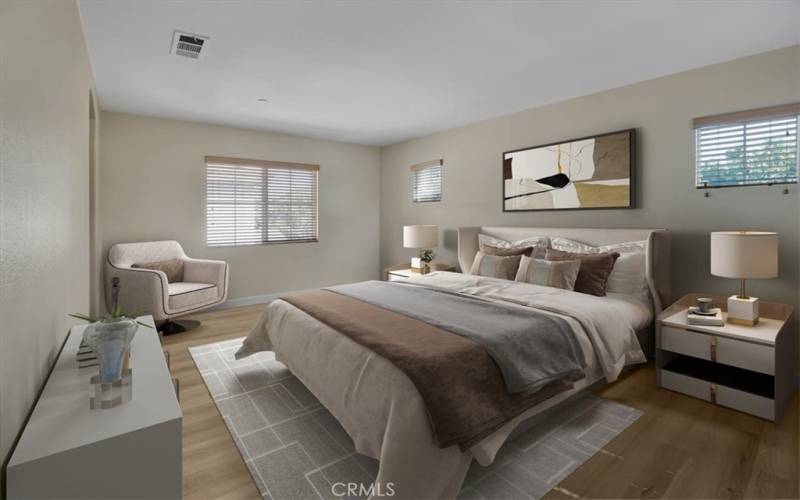 Master bedroom-Virtual staging