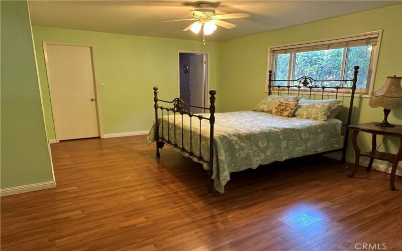 spacious primary bedroom