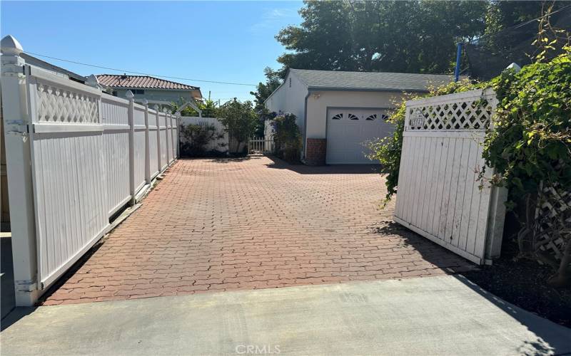 Entrance to the private  and secluded home.  

All fenced in