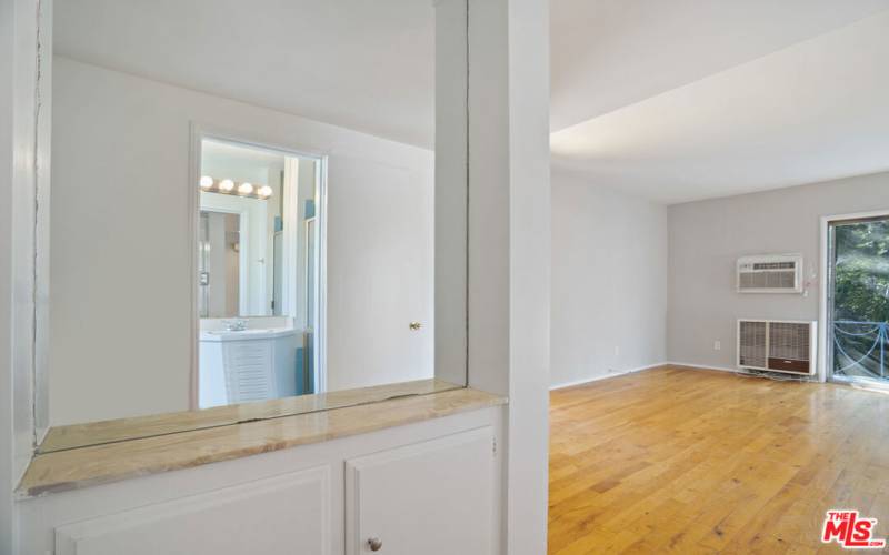 Foyer looking to living room