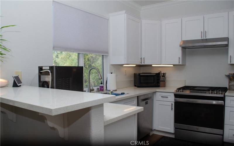 Upgraded kitchen countertops and cabinets