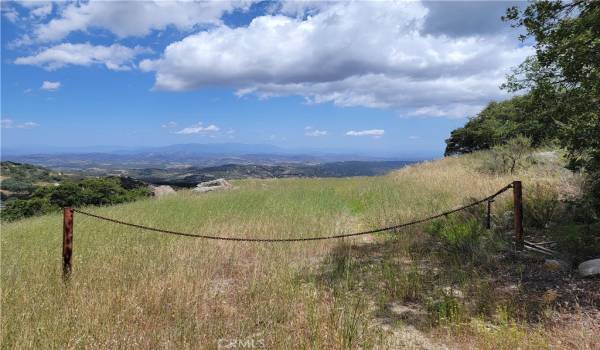 Looking south and west from the property pad Lions Lair