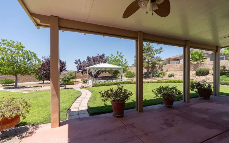 Gazebo with above ground spa