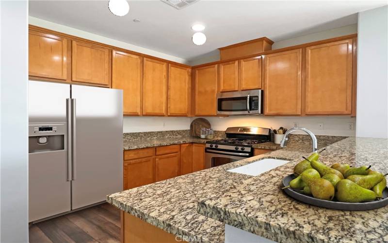 Kitchen virtually staged