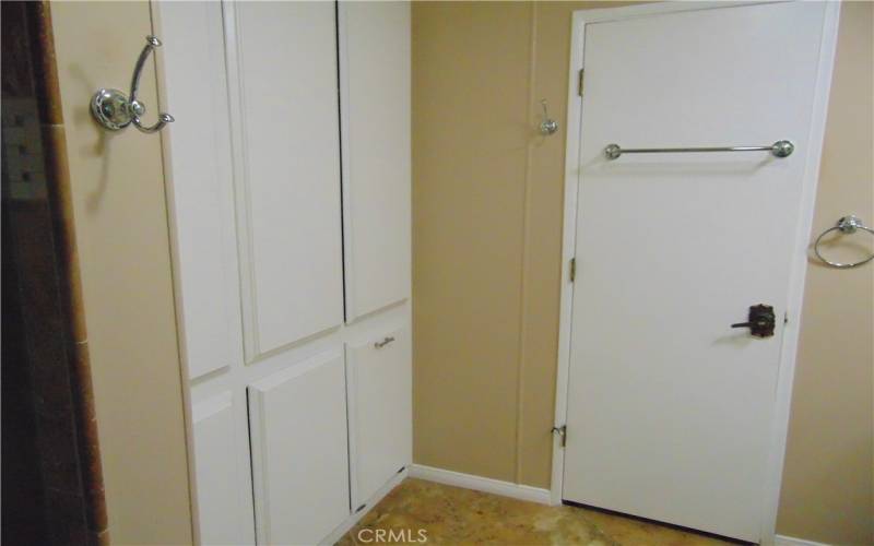 lots of storage in master bath