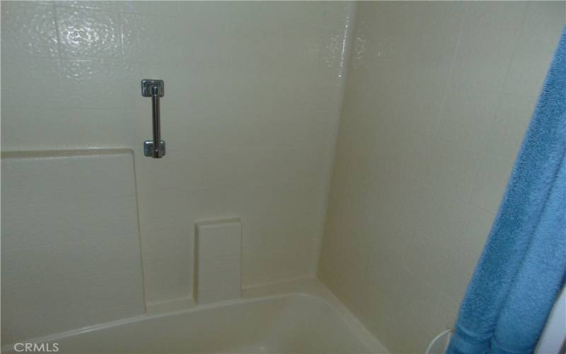 handicap bars in guest  shower