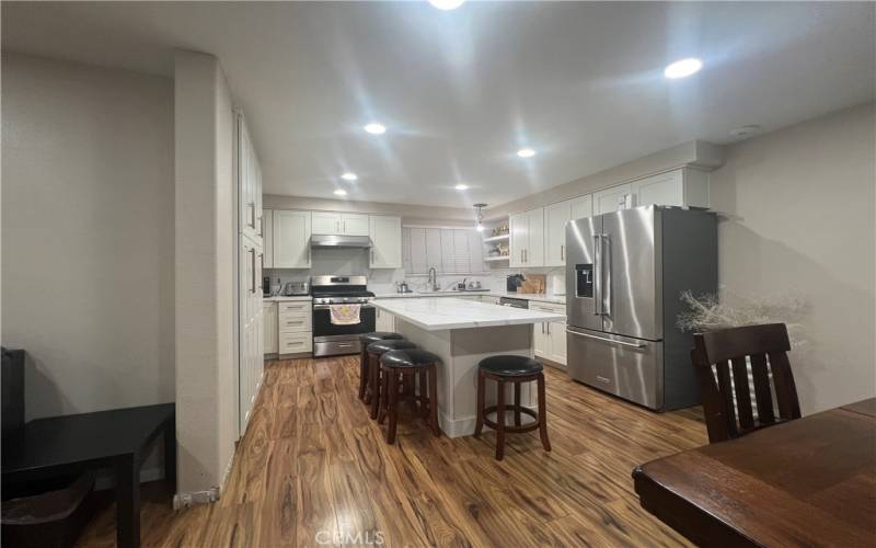 from dining area, view to kitchen