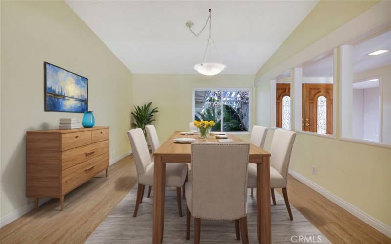 Virtually Staged Dining Room