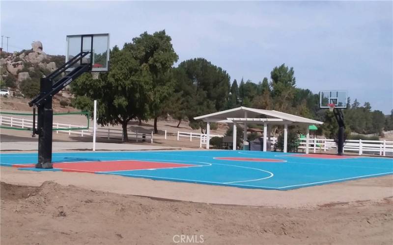 HOA Amenities basket and volley ball court