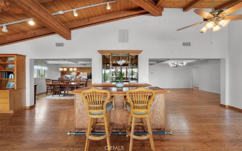 Bar in Living Room.