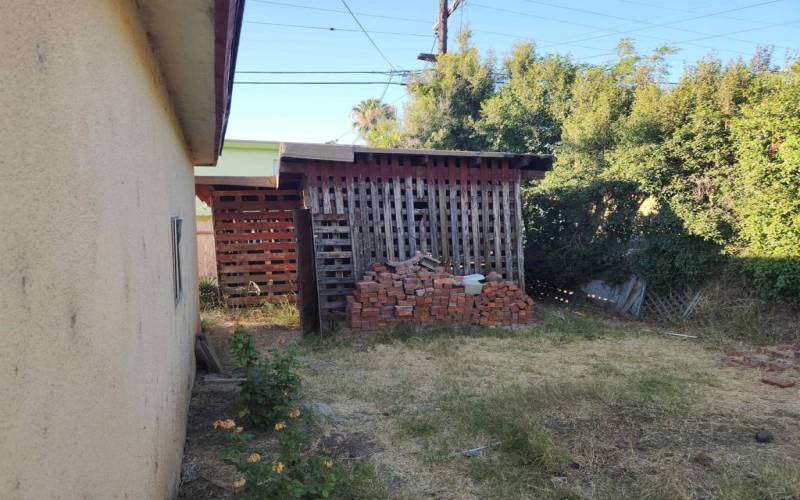 Yard Next to Garage