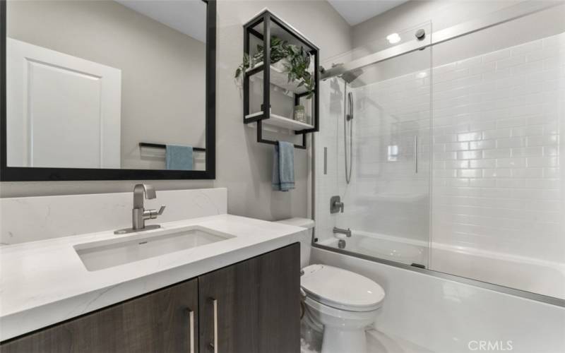 ALL BATHROOMS WITH UPGRADED MATT BLACK AND BRUSHED NICKEL FAUCETS/ DRAINS/ SHOWER HARDWARE.