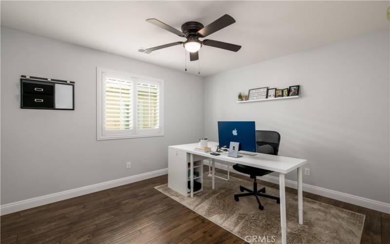 Upstairs bedroom currently used as an office