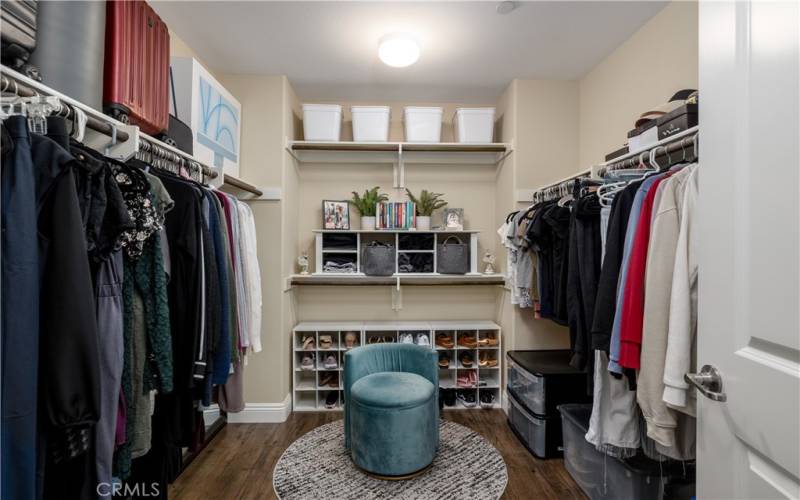 Dual closets in primary. Other closet not shown.