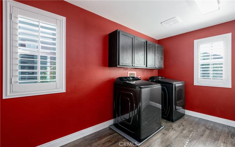 Large upstairs laundry room