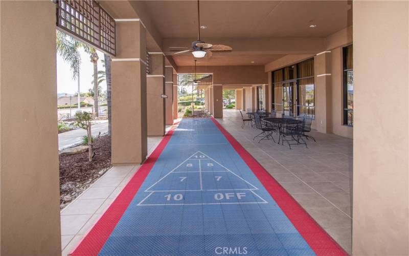 Outdoor Shuffleboard Court