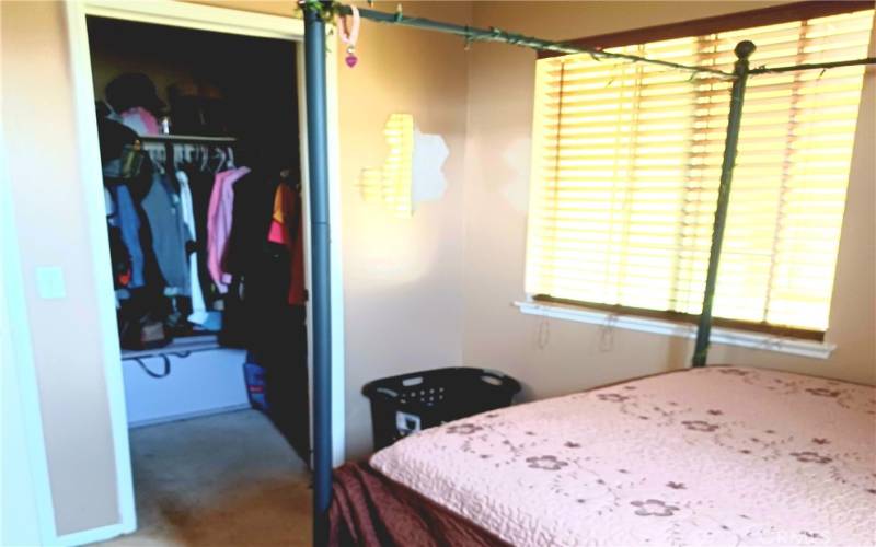 walk-in closet on the 2nd bedroom