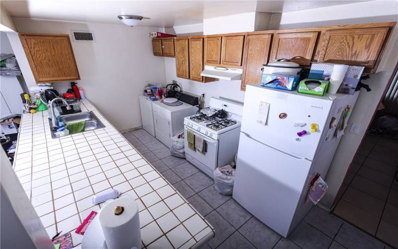 LAUNDRY IN KITCHEN