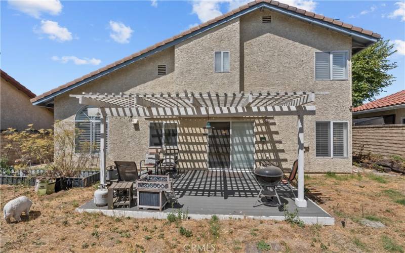 Back of House with patio cover