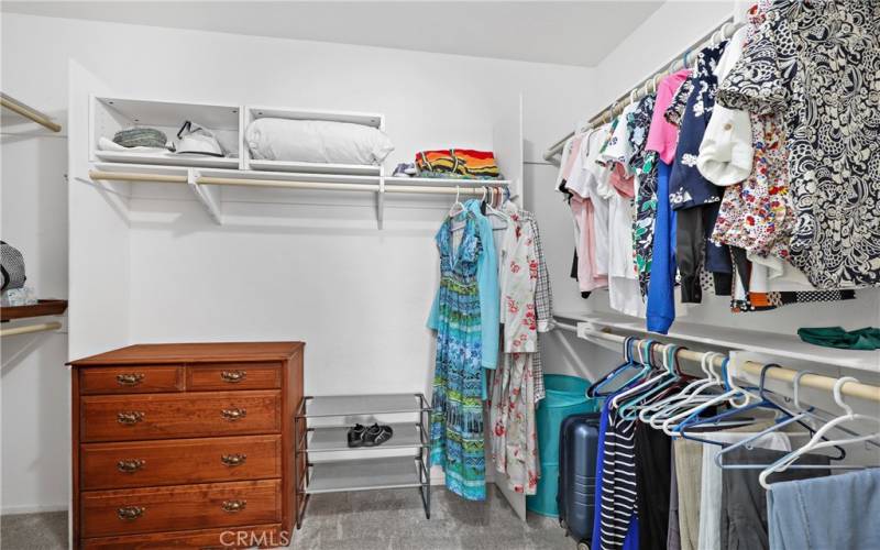 Walk-in closet.