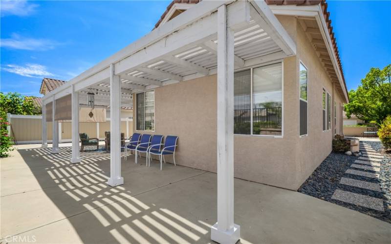 The CleanCrete coating (added after photos were taken) gives a beautiful finish to the back patio.