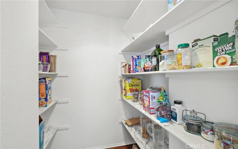 Look at this great walk-in pantry.