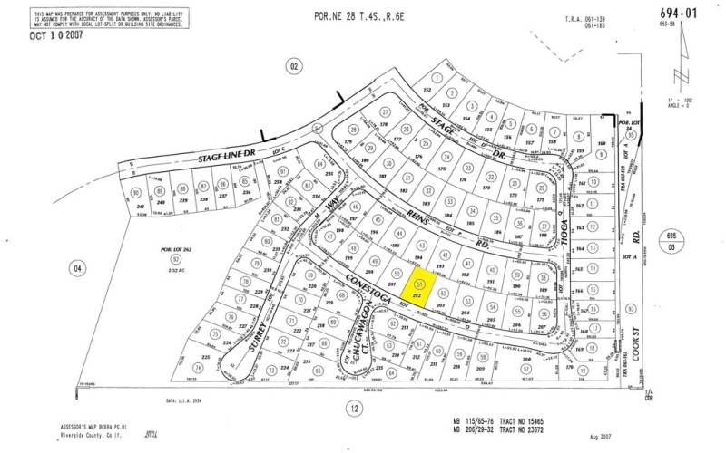 74926 CONESTOGA Plat Map