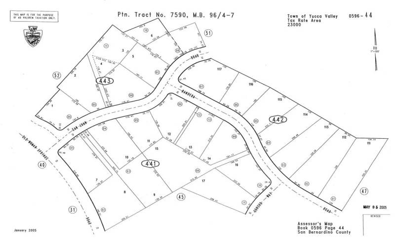 Darrells yucca valley lot assessors map