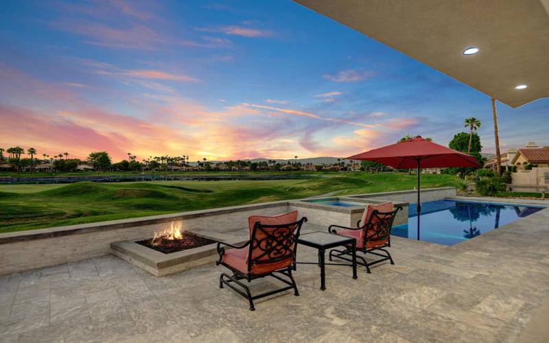 FIRE PIT AND POOL TO VIEW NIGHT MLS