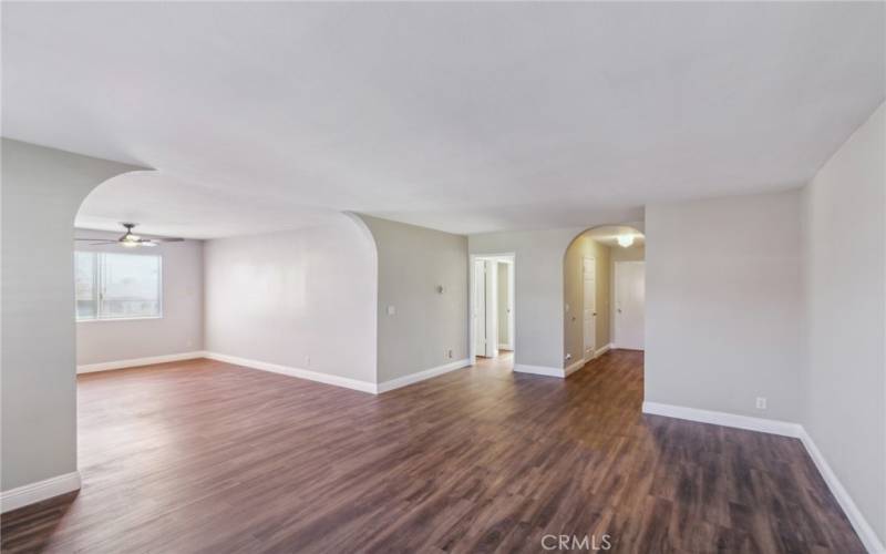 Living Room and Dining Room