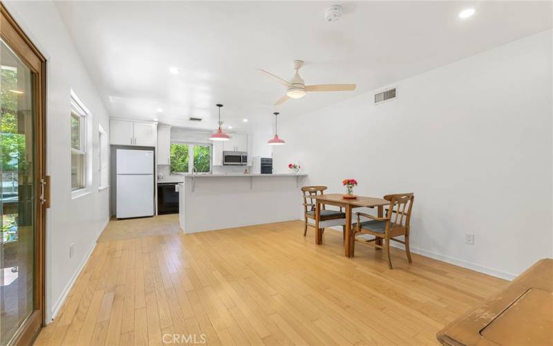 Kitchen and dining area