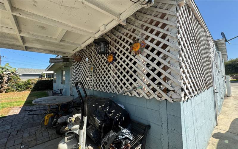 Rear of Laundry room