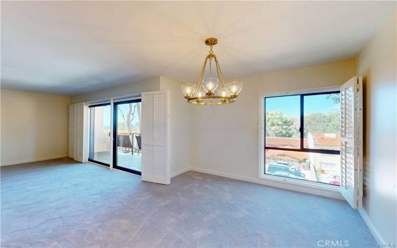 DINING ROOM + LIVING ROOM BALCONY