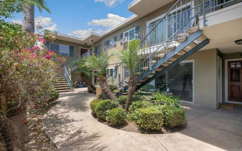 calming  courtyard for the community.