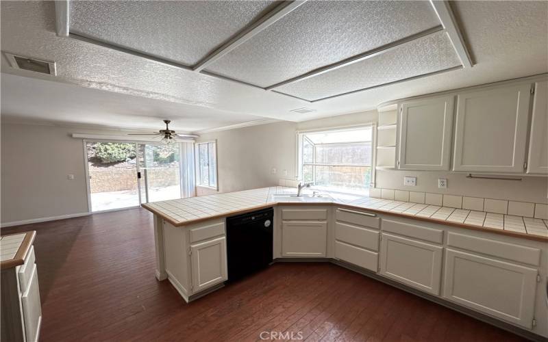 Freshly Painted Kitchen Cabinets