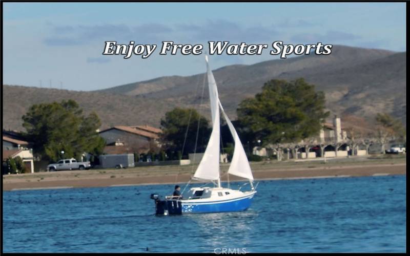 Free Water Sports.  Bring your own sport of choice.