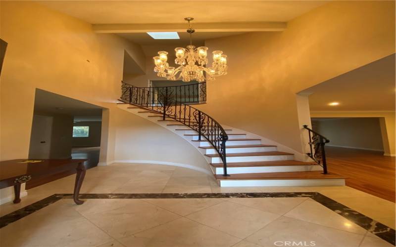 Entry with Crystal Chandelier