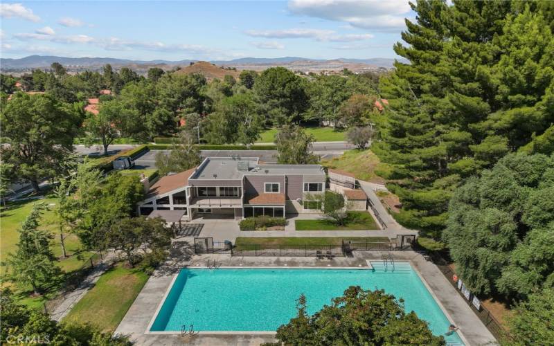 pool and clubhouse