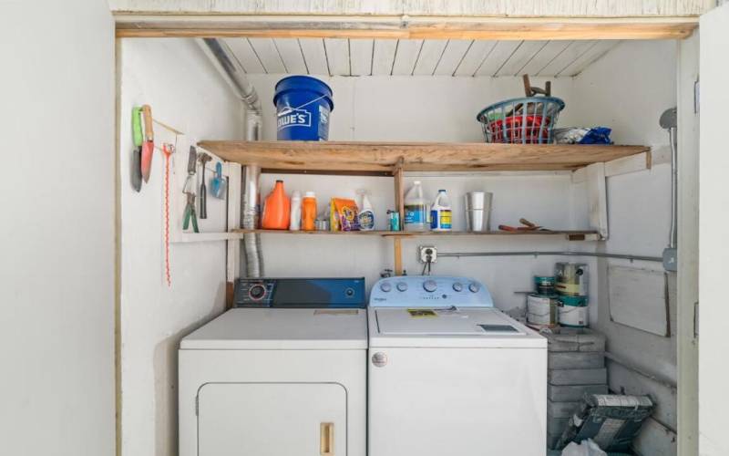 Outdoor Laundry Closet