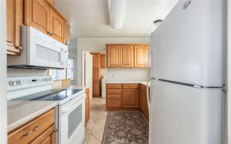 kitchen looking to front of house