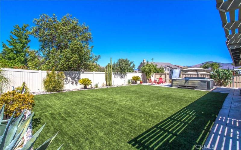 1130 sq ft artificial turf.