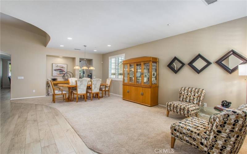 Formal dining and living room