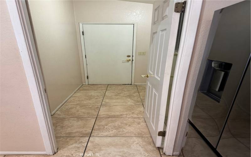 Indoor Laundry Room off Kitchen