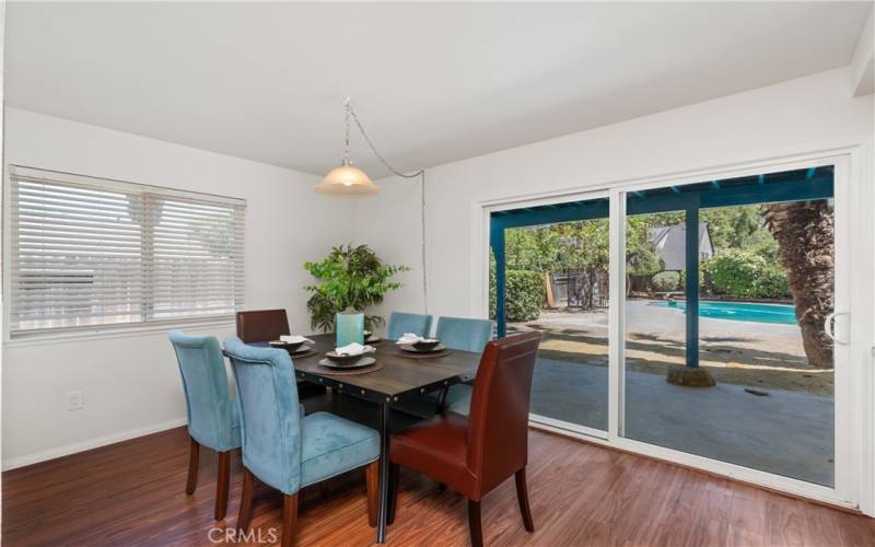 This room could be a larger dining space, or you could create a cozy family room.