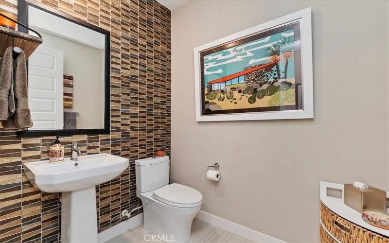 Tile Accent Walls Throughout - Guest Bathroom