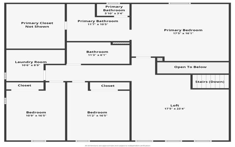 Second Floor Dimensions