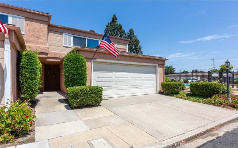 Two Car Garage with additional parking