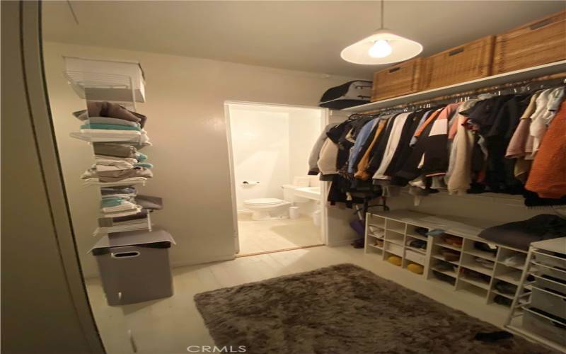 Walk-in closet. Clothes/personal items not included.